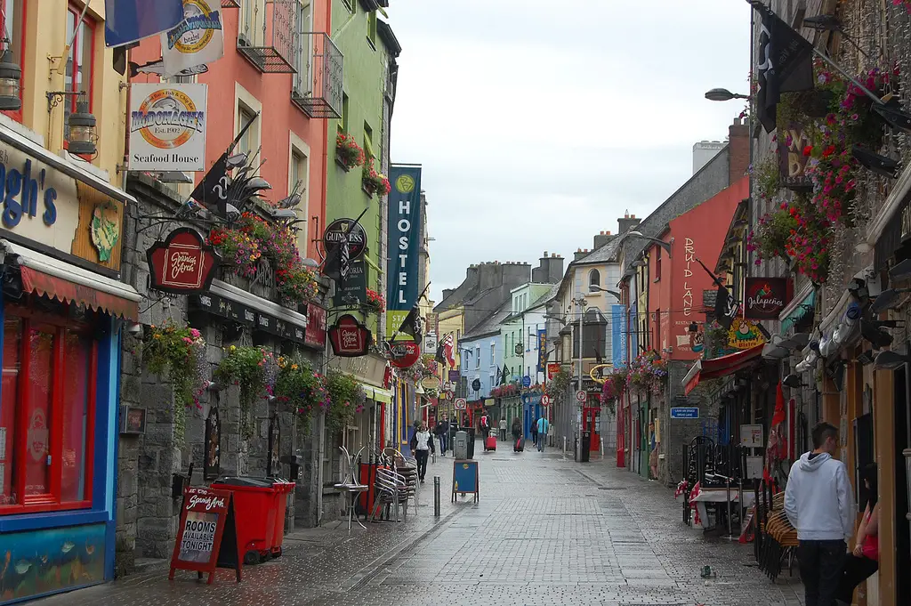 El centro de la ciudad de Galway
