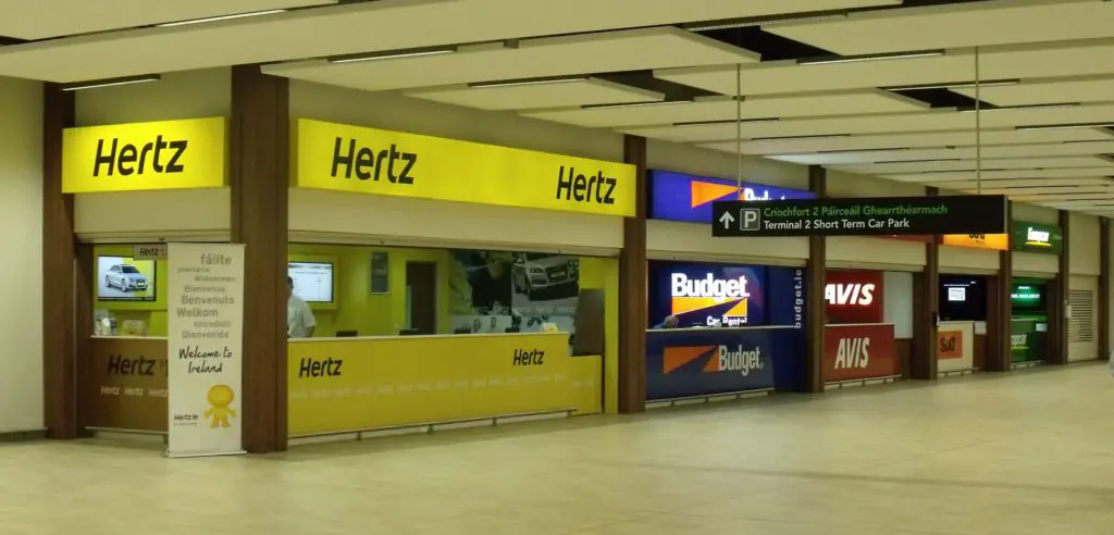 Alquiler de coches en el aeropuerto de Dublín.