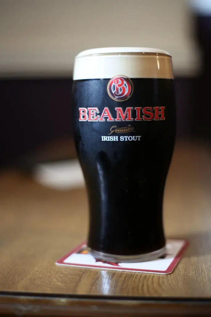 Beamish es también una de las cervezas más consumidas en Irlanda. Es muy similar a sus principales rivales, Guinness y Murphy.
